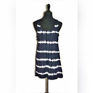 OBEY 89 Tie Dye Stripe Cold Shoulder Swim Cover Up